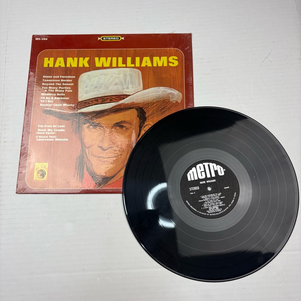 Hank Williams Drifting Cowboys Vinyl Record MS-509 Vintage Country Music Metro